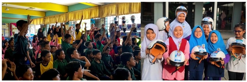 Program Topi Keledad Adiwira School Roadshow